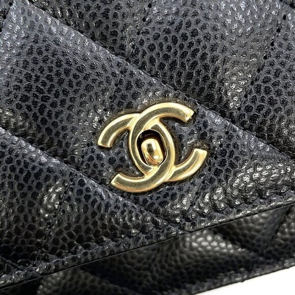 CHANEL Classic Chain Wallet Calfskin Black AP4241 - Picture 6 of 14